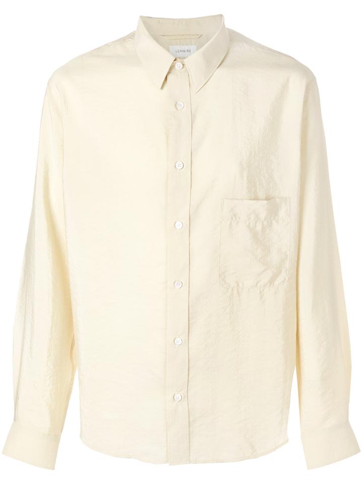 Lemaire Straight Collar Shirt - Yellow & Orange