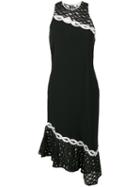 Jonathan Simkhai Embroidered Racer-back Dress, Women's, Size: 4, Black, Spandex/elastane/acetate/viscose/polyester