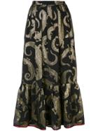 Gucci Lizard Jacquard Skirt - Black