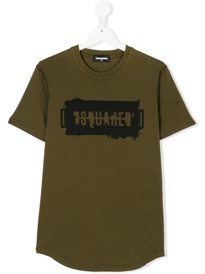 Dsquared2 Kids Logo Print T-shirt - Green