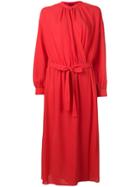 Joseph Georgette Midi Dress - Red