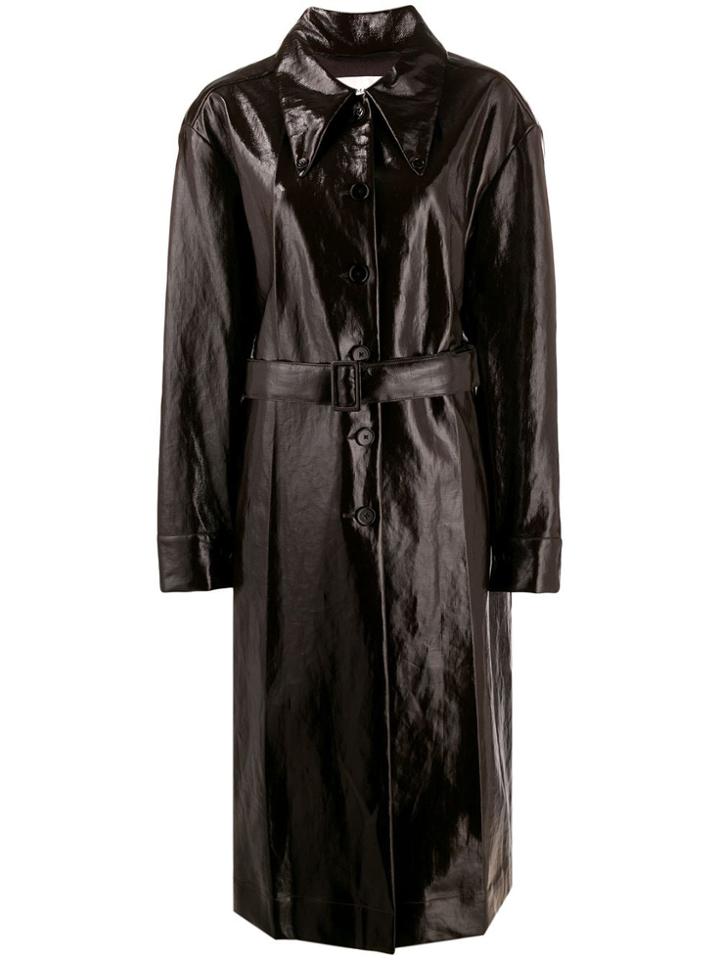 Lemaire Button Front Coat - Brown