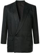 Comme Des Garçons Pre-owned Pinstriped Blazer - Black