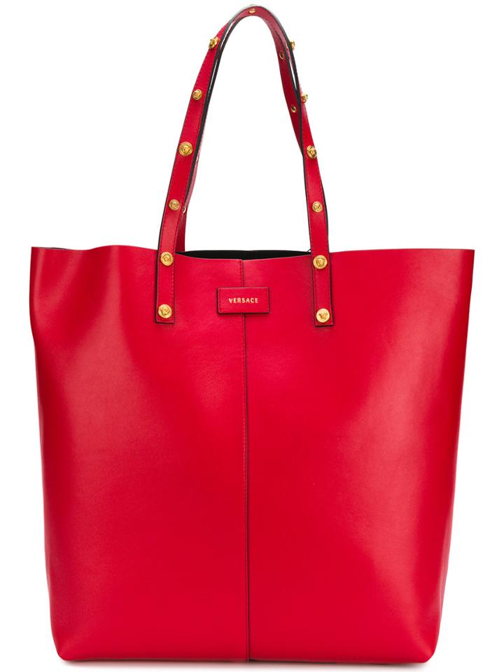 Versace Medusa Stud Tote Bag - Red
