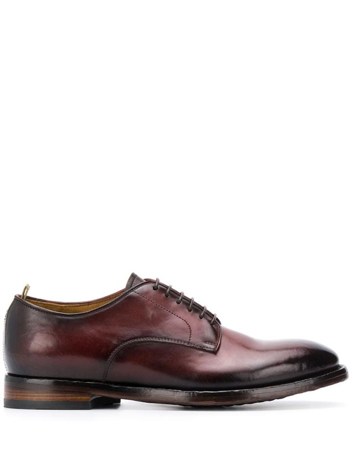 Officine Creative Patent Derby Shoes - Brown