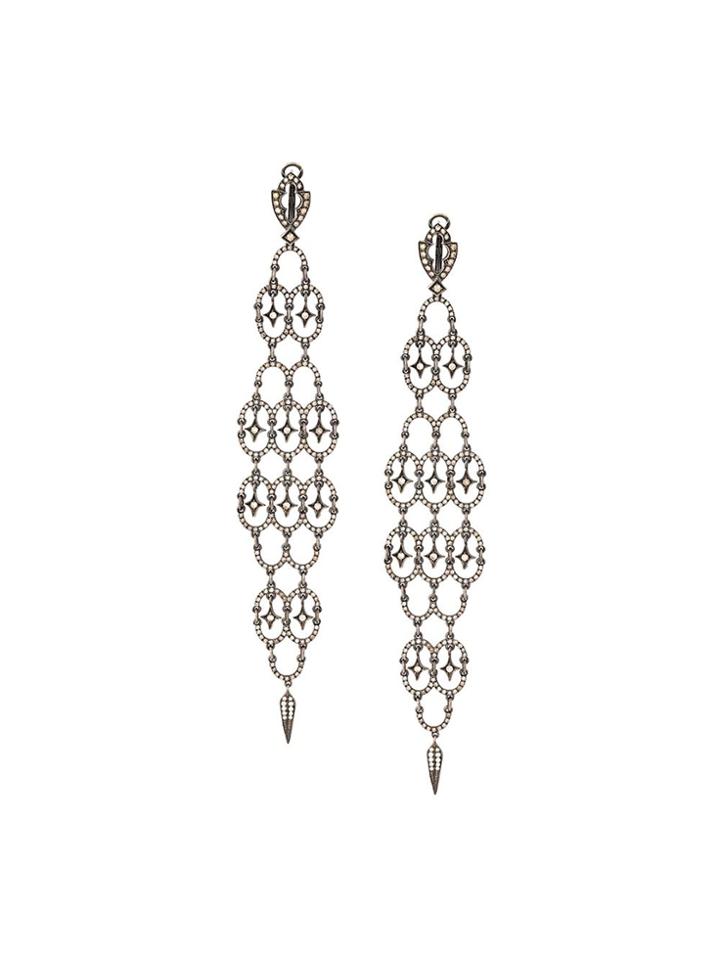 Loree Rodkin Diamond Chandelier Earrings - Black