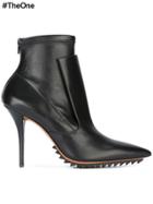Givenchy Pointed Toe Ankle Boots - Black