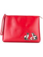 No21 Embellished Cat Clutch, Women's, Red