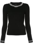 Michael Kors Collection Crystal Embellished Sweater - Black
