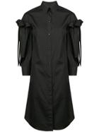 Simone Rocha Bow Detail Shirt Dress - Black