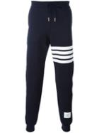 Thom Browne - Stripe Detail Track Trousers - Men - Cotton - 2, Blue, Cotton