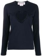 Comme Des Garçons Girl Heart Cut Out Top - Blue