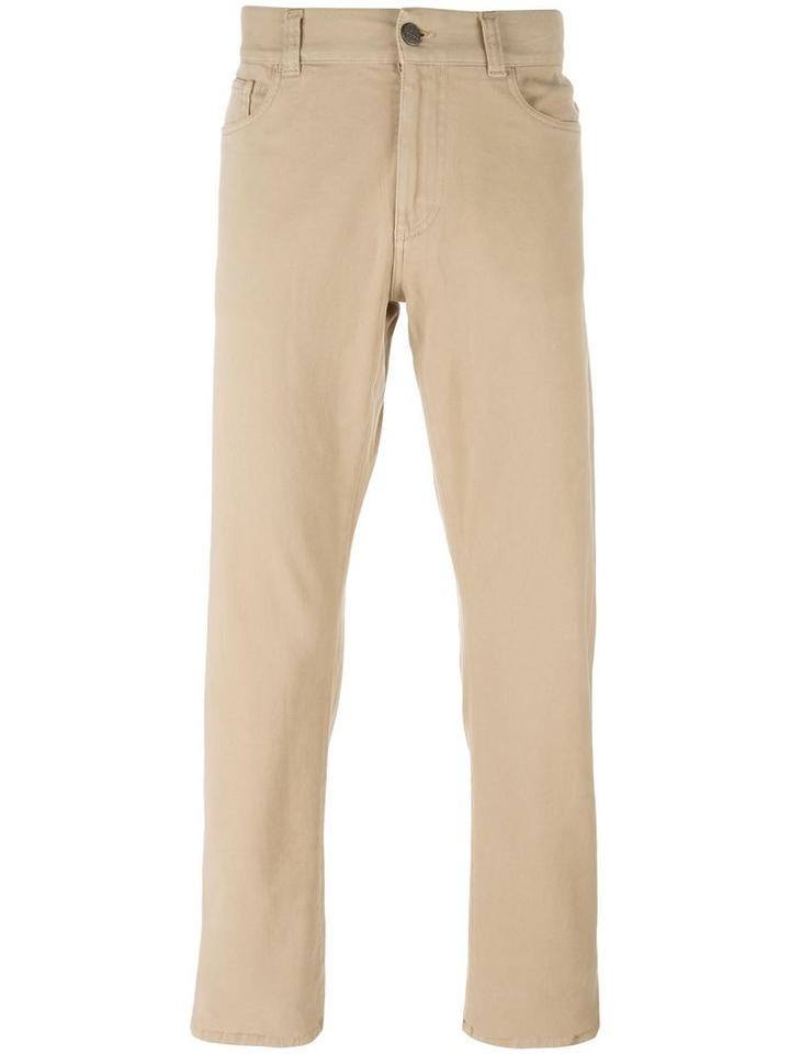 Canali Regular Jeans, Men's, Size: 48, Nude/neutrals, Cotton/spandex/elastane