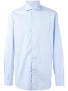 Barba Thin Stripe Shirt, Men's, Size: 40, Blue, Cotton