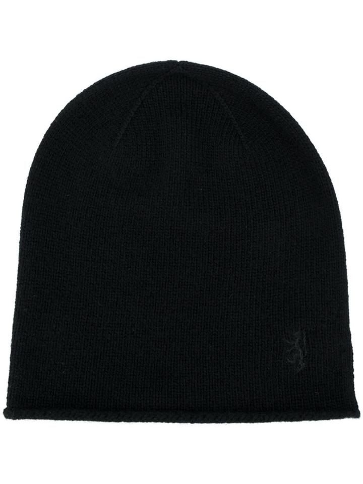 Pringle Of Scotland Knitted Beanie - Black