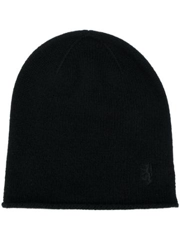 Pringle Of Scotland Knitted Beanie - Black
