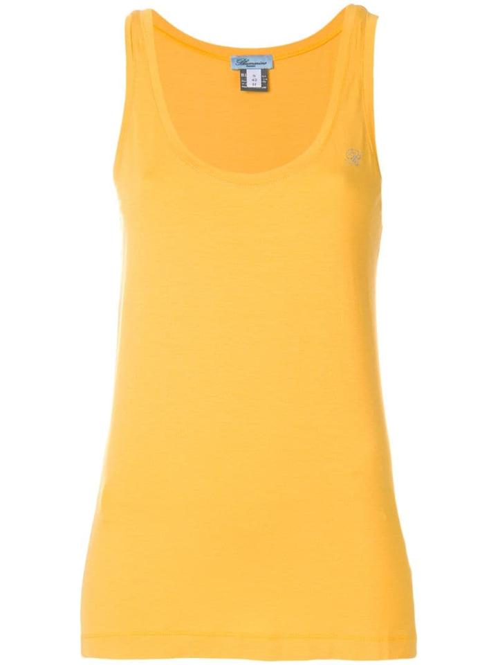 Blumarine Classic Tank Top - Yellow