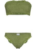 Hunza G Tracey Bandeau Bikini - Green