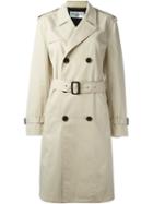 Saint Laurent Classic Trench Coat, Women's, Size: 36, Nude/neutrals, Polyester/cotton/acetate/cupro