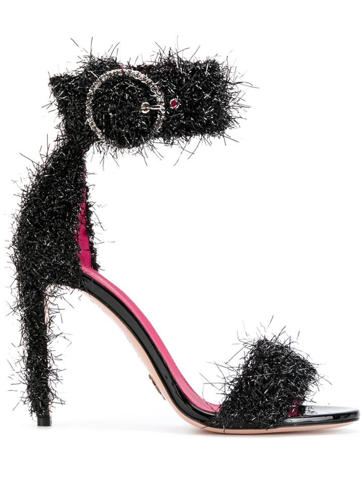Oscar Tiye Ankle Strap Sandals - Black