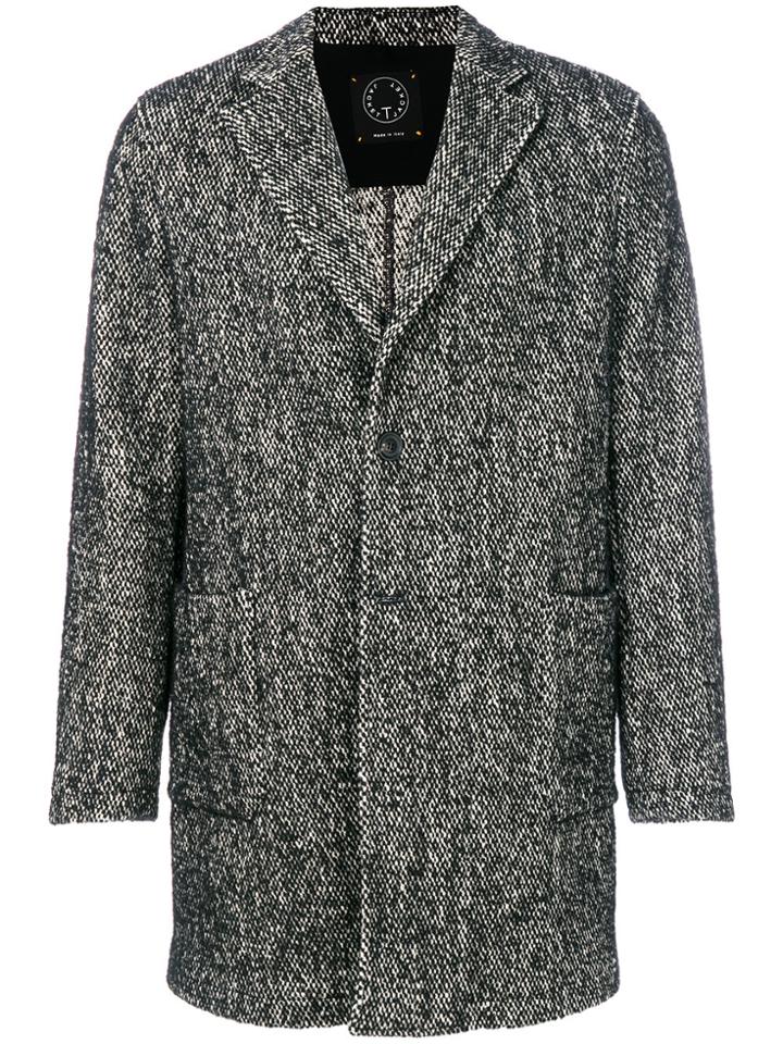Tonello Patch Pockets Midi Coat - Black