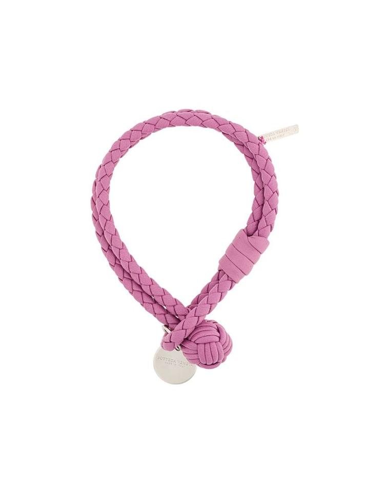 Bottega Veneta Twilight Intrecciato Nappa Bracelet - Pink