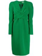 P.a.r.o.s.h. Pleated Cross Dress - Green