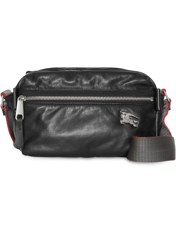 Burberry Ekd Nappa Leather Crossbody Bag - Black