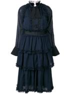 Edward Achour Paris Layered Dress - Blue