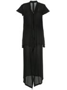 Yohji Yamamoto Vintage Sheer Skirt Suit - Black
