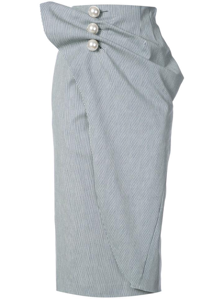 Kimhekim Pearl Wrap Skirt - Black