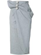 Kimhekim Pearl Wrap Skirt - Black
