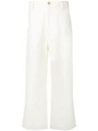 Acne Studios Loose Fit Casual Trousers - White