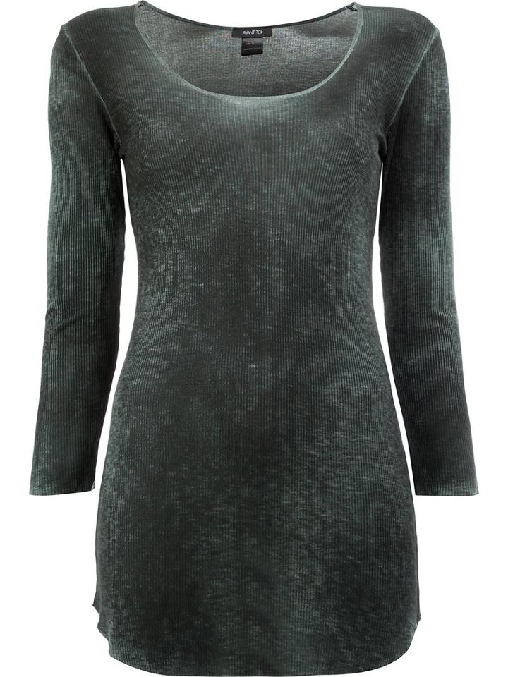 Avant Toi Washed Effect Jumper, Women's, Size: Xs, Grey, Viscose