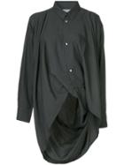 Yohji Yamamoto Pre-owned Long-sleeve Asymmetric Shirt - Black