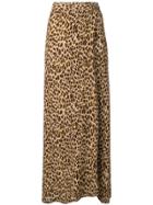 Andamane Leopard Print Skirt - Brown