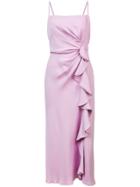 Prabal Gurung Ruffle Flared Midi Dress - Pink
