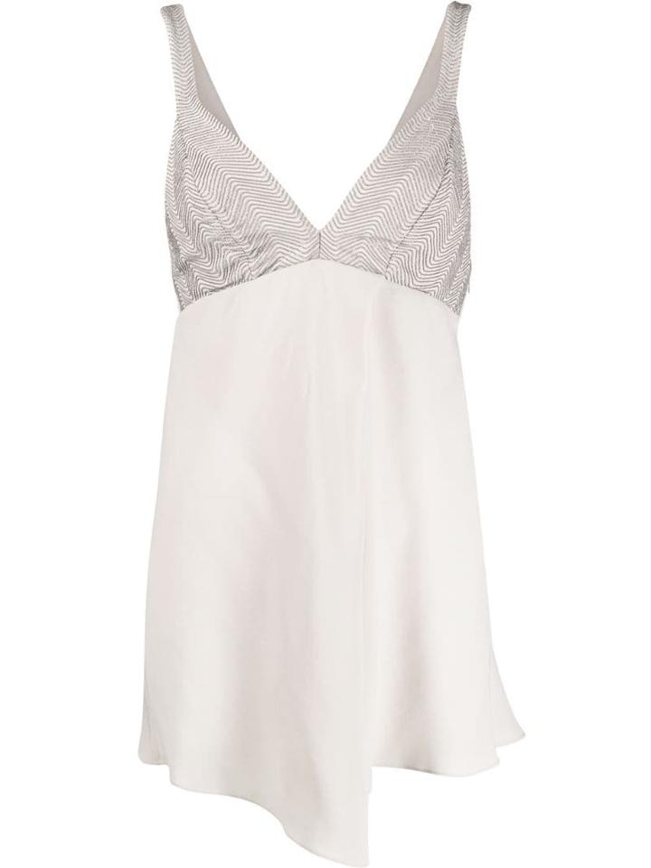 Brunello Cucinelli Silk V-neck Blouse - Neutrals