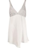 Brunello Cucinelli Silk V-neck Blouse - Neutrals