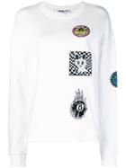 Mcq Alexander Mcqueen Supersized Patch-appliquéd Sweatshirt - White