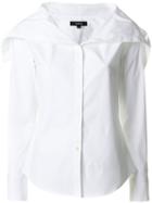 Theory - Oversized Collar Classic Shirt - Women - Cotton/spandex/elastane - Xs, White, Cotton/spandex/elastane