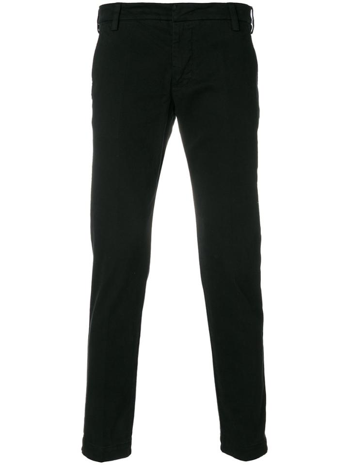 Entre Amis Straight-leg Suit Trousers - Black