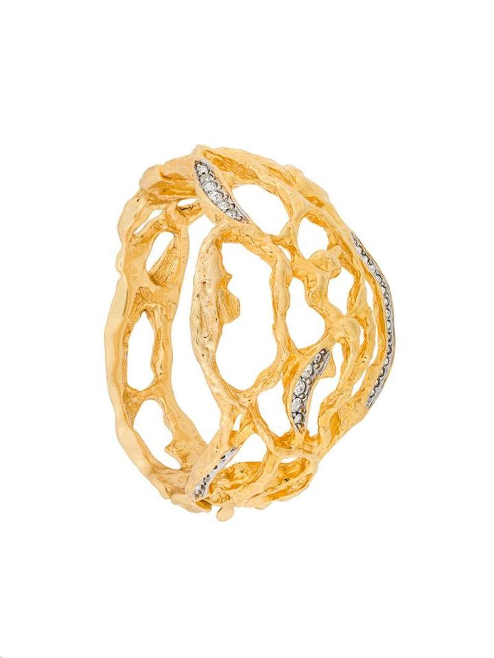 Susan Caplan Vintage Elizabeth Taylor Cuff Bracelet - Gold