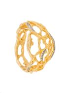 Susan Caplan Vintage Elizabeth Taylor Cuff Bracelet - Gold