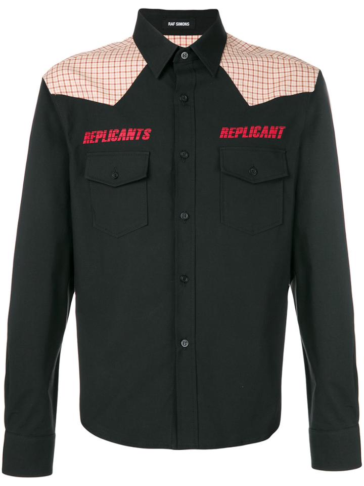 Raf Simons Replicants Logo Shirt - Black
