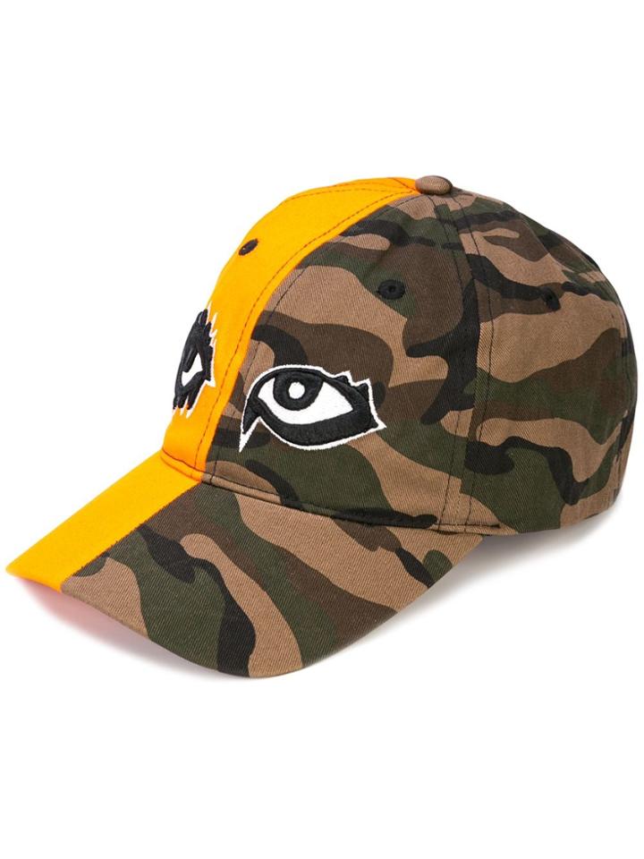 Haculla Signature Eyes Color-block Cap - Green