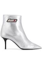 Msgm Ankle Boots - Silver