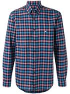Etro Checked Button-down Shirt, Men's, Size: 42, Pink, Cotton/linen/flax