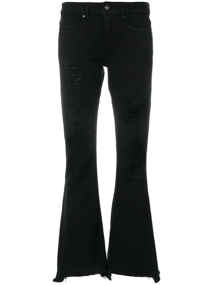 Dondup Cropped Flared Jeans - Black