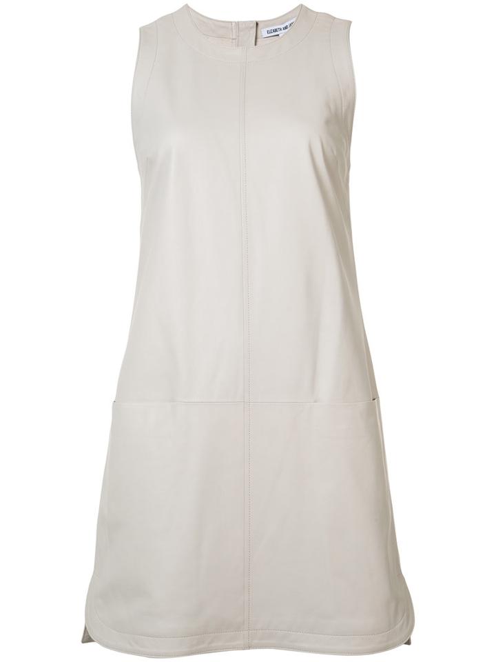 Elizabeth And James Karlee Dress, Women's, Size: 2, Nude/neutrals, Leather